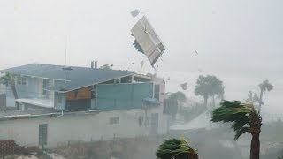 Extreme 4K Video of Category 5 Hurricane Michael [upl. by Tevis]