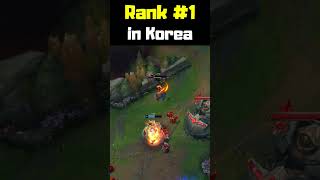 Rank 1 in Korea  League of Legends shorts [upl. by Vas]