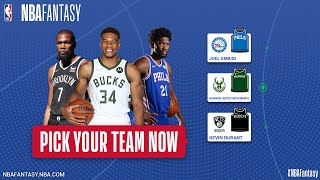 NBA FANTASY LEAUGE Draft Salary Cap [upl. by Valida518]