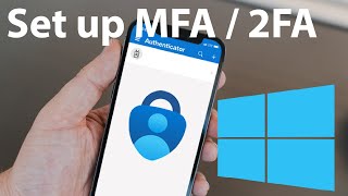 How to Set Up Microsoft Authenticator App amp Multifactor Authentication  2FA  MFA [upl. by Jenesia]