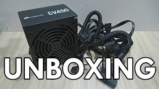 Corsair CV450 Power Supply Unboxing  Specifications [upl. by Oxford768]