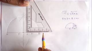 Draw an equilateral triangle of sides root 15 cm [upl. by Melleta131]