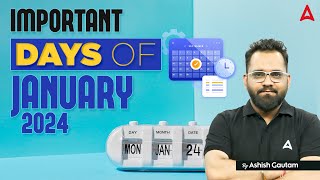 January 2024 Important Days and Themes  January Current Affairs 2024  Adda247 [upl. by Tsirc]