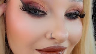 GRWM Chocolate brown makeup look [upl. by Lehcor]