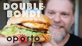 Oporto Double Bondi Burger Food Review  Gregs Kitchen [upl. by Annahsad]