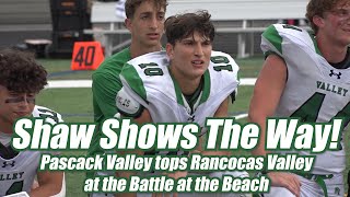 Pascack Valley 31 Rancocas Valley 14  HS Football  Battle at the Beach  Adam Shaw 2 TDs [upl. by Socrates]