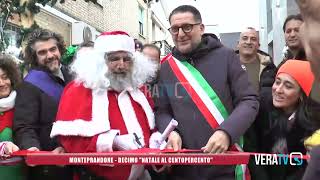 Babbo Natale arriva in pulmino e apre il suo rifugio a Centobuchi [upl. by Banna]