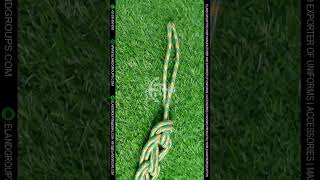 Cincture Braided Knot green and gold NonStretch Solid and Durable rope cincture [upl. by Attenaj]