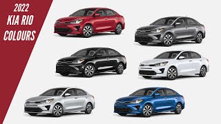 2022 Kia Rio Sedan  All Colour Options  Images  AUTOBICS [upl. by Rebah867]