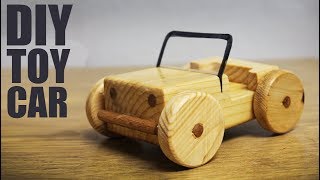 How to make a toy car at home  Wooden Toys Making [upl. by Swanhilda]