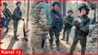 Footage of North Korean soldiers preparing to die for Putin in Kursk [upl. by Ledarf]