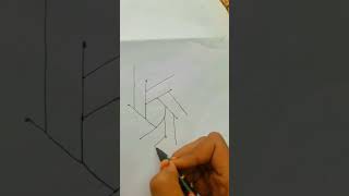 easy 3d star drawing stepstep youtubeshorts art short [upl. by Panthia303]