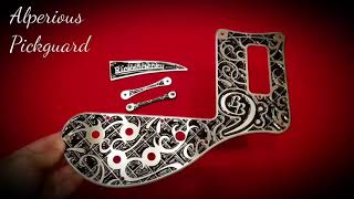 Rickenbacker Bass Pickguard and TRC Becky Baldwin Tattoo Design by Alperious Pickguard [upl. by Saxon]