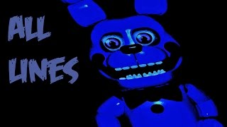 Bonnie Puppet BonBon  All Voicelines with Subtitles  FNaF Sister Location [upl. by Troy94]