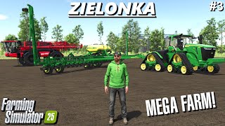 PLANTING HUGE FIELDS WITH SOYBEANS AND CORN  Zielonka  Farming Simulator 25  FS25 Timelapse 3 [upl. by Borgeson968]