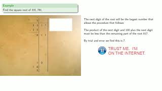 Al Kashis method of square roots [upl. by Nigle]