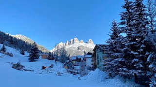 Inverno ad Alba di Canazei  Val di Fassa  Trentino [upl. by Herold99]