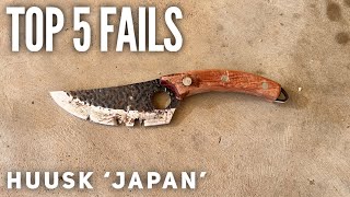 TOP 5 HUUSK Knife FAILS [upl. by Rosemarie613]