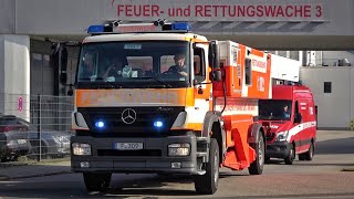 SONDERRETTUNGSWAGEN RÜCKT AUS  SRTW der Feuerwehr FRANKFURT AM MAIN auf Einsatzfahrt [upl. by Uohk]