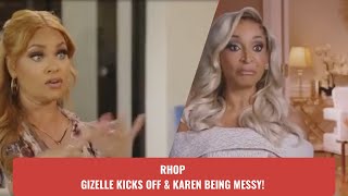 RHOP Gizellle kicks off amp Karen being messy 👀 rhop [upl. by Neelrahc]