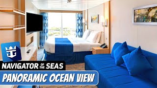 Navigator of the Seas  Spacious Panoramic Ocean View Stateroom Tour amp Review 4K  Royal Caribbean [upl. by Tybald838]