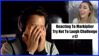 Reacting to Markiplier Try Not to Laugh Challenge 17 [upl. by Ailene139]