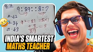 INDIAS SMARTEST MATH TEACHER [upl. by Ahtamat187]