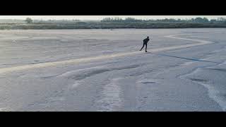 De Alde Feanen  Natural ice skating The Netherlands [upl. by Norehs]