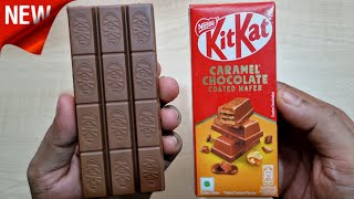 KitKat Caramel Chocolate Coated Wafer😋  Ingredients Taste Price Ad  New Nestlé KitKat Caramel🍫😋 [upl. by Patrice398]