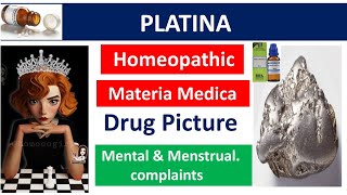 Platina homeopathic medicine  Drug Picture  Materia Medica homoeopathy bhms platina homeopathy [upl. by Doscher]