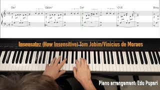 Arranjo para piano 01  Insensatez Piano arrangement 01  How Insensitive [upl. by Gaige]