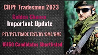 CRPF Technical and Tradesmen 2023 [upl. by Aniretac]