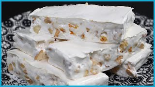 TORRONE BIANCO Morbido Fatto in Casa Italian Recipe [upl. by Jacobsohn]