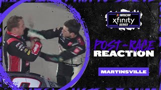 Cole Custer Chandler Smith have altercation on pit road following Martinsvilles Round of 8 finale [upl. by Kilby]