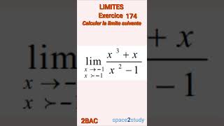 Exercice 174 Limites 2BAC Maths [upl. by Ennaeirb]