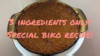 Special Biko Recipe  3 ingredients Biko Recipe  Easy Biko Recipe [upl. by Isabea]