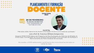 Planejamento e Formação Docente CCSE  20241 [upl. by Esinehs]