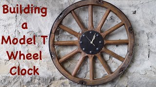 Making Model T Wheel Clock  Giving Away Free  Engels Coach Shop [upl. by Urdna]