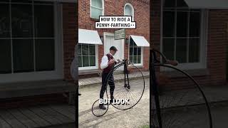 How to ride a pennyfarthing 😮🤩  🎥 shopniljourney [upl. by Grim82]