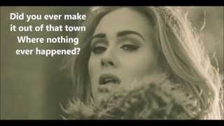 Adele Hello  Letra ingles [upl. by Marlow769]