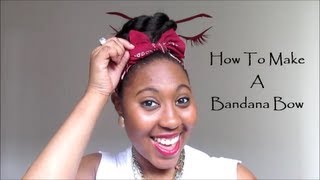 How To Make A Bandana Bow [upl. by Werdma]