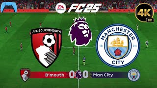 AFC Bournemouth vs Manchester City  Premier League 2425 Full Match Gameplay  PS5  4K [upl. by Seth]