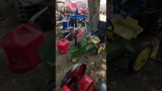 Smokin John Deere 🚜 White River Antique Tractor Show in Elnora Indiana shorts [upl. by Aivilo184]