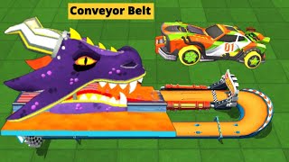 RACECRAFT GAME  CHARGE CAR UNLOCK NEW PAINT amp CONVEYOR BELT TRACK  HOT RACE WHEELS UNLIMITED [upl. by Hannavas253]