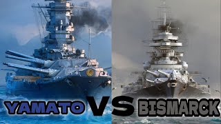 Yamato vs Bismarck Clash of WWII Battleship Titans [upl. by Aznecniv357]