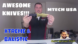 Mtech Xtreme and Mtech Ballistic Knife [upl. by Pigeon56]