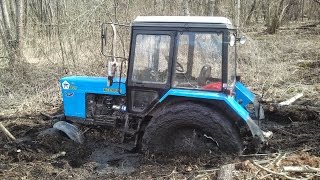 MTZ82 Stuck Plowing [upl. by Notyalc807]