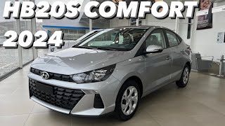 Hyundai HB20S Comfort 10 Aspirado 2024  Vale 94 MIL REAIS 4K [upl. by Meid153]