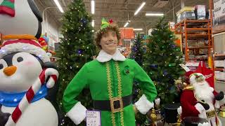 Home Depot Christmas Animatronics Yes The Creepy Elf Is Here [upl. by Ragnar]