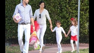 Adriana Lima amp Marko Jaric Attend Their Daughters Christmas Play [upl. by Ajani]